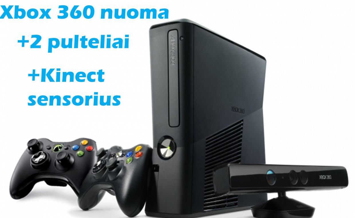 Gaming consoles for rent, Xbox 360 su Kinect kamera! rent, Vilnius