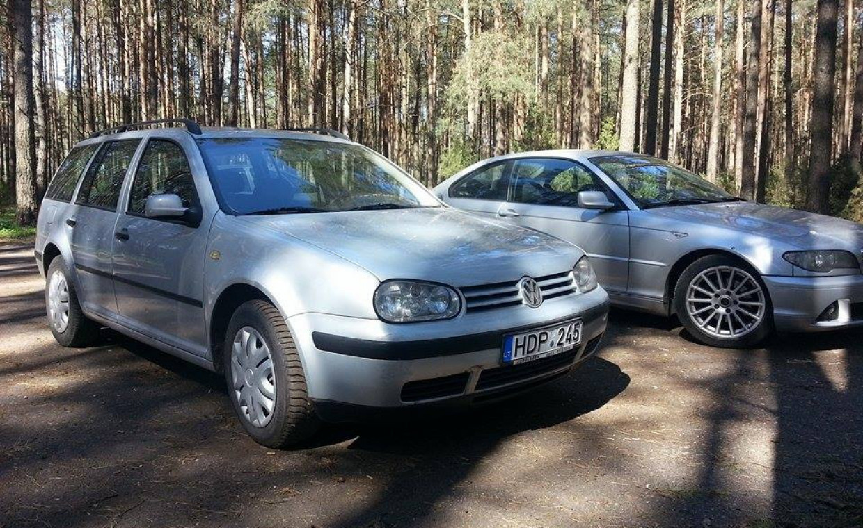 Car rental, VW Golf mk4 automatas rent, Kaunas