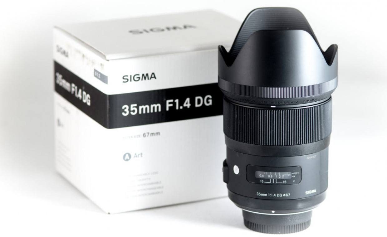 Camera lenses for rent, Sigma 35mm F1.4 DG HSM Art Nikon rent, Vilnius