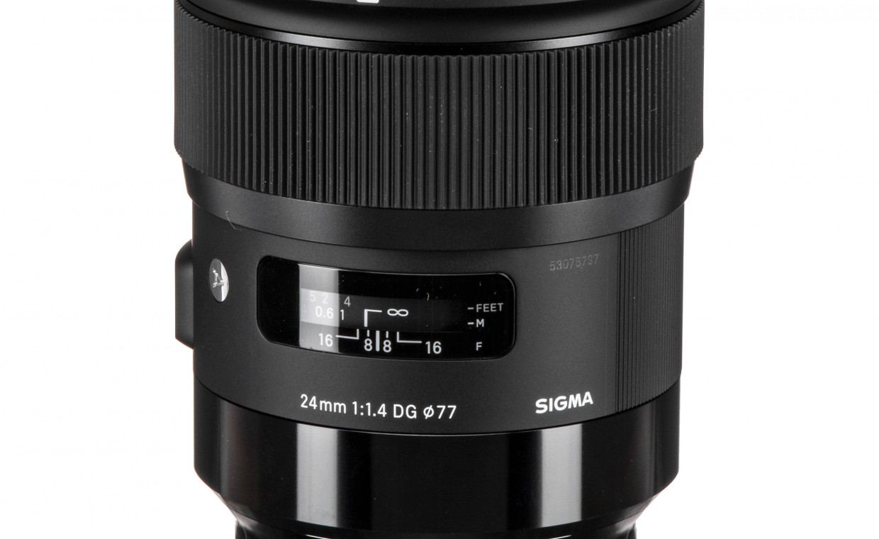 Camera lenses for rent, Sigma 24mm f/1.4 AF DG HSM Art Sony-E rent, Kaunas