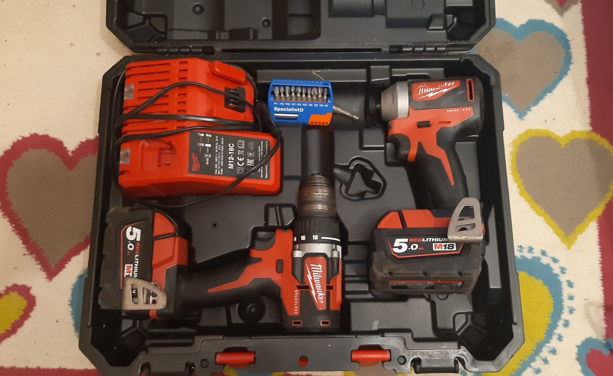 Tools for rent, MILWAUKEE Compact Brushless Impact,Drill rent, Vilnius