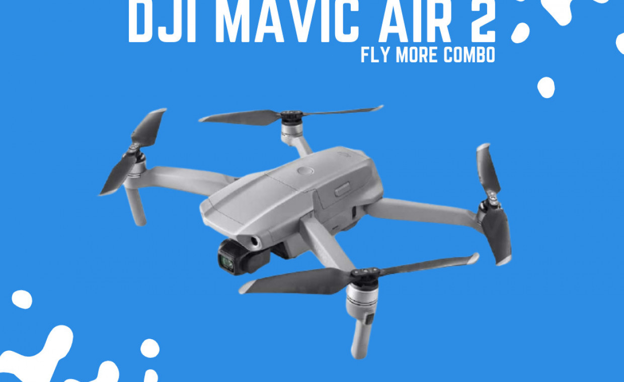 Drones for rent, DJI MAVIC AIR 2-FLY MORE COMBO-Draudimas rent, Vilnius