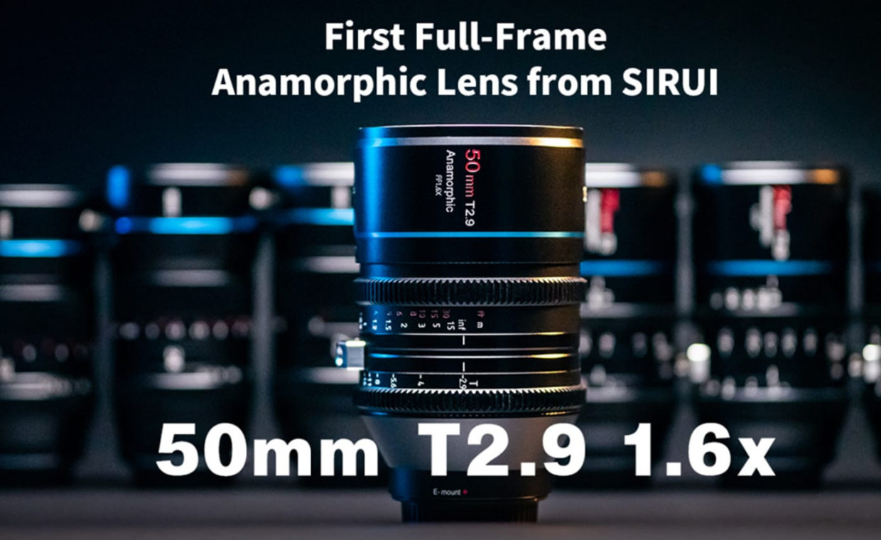 Camera lenses for rent, SIRUI 50mm T2.9 1.6 T2.9 1.6x Anamorphic rent, Vilnius