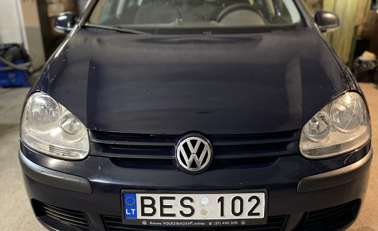 Car rental, Volgswagen Golf V BES102 rent, Vilnius