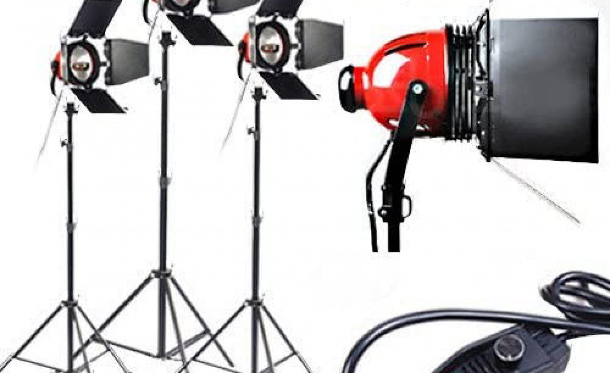 Photo studio equipment for rent, redhead video lempos 800w rent, Vilnius