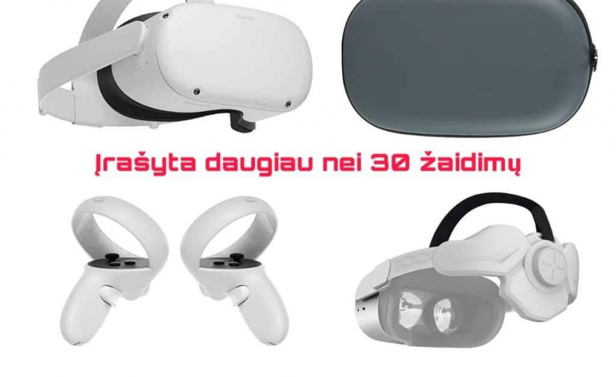 Gaming consoles for rent, Vr akiniai Meta/Oculus Quest 2 128gb rent, Kaunas