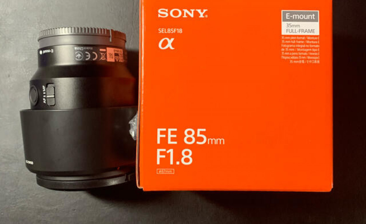 Camera lenses for rent, Sony FE 85mm F1.8 rent, Vilnius