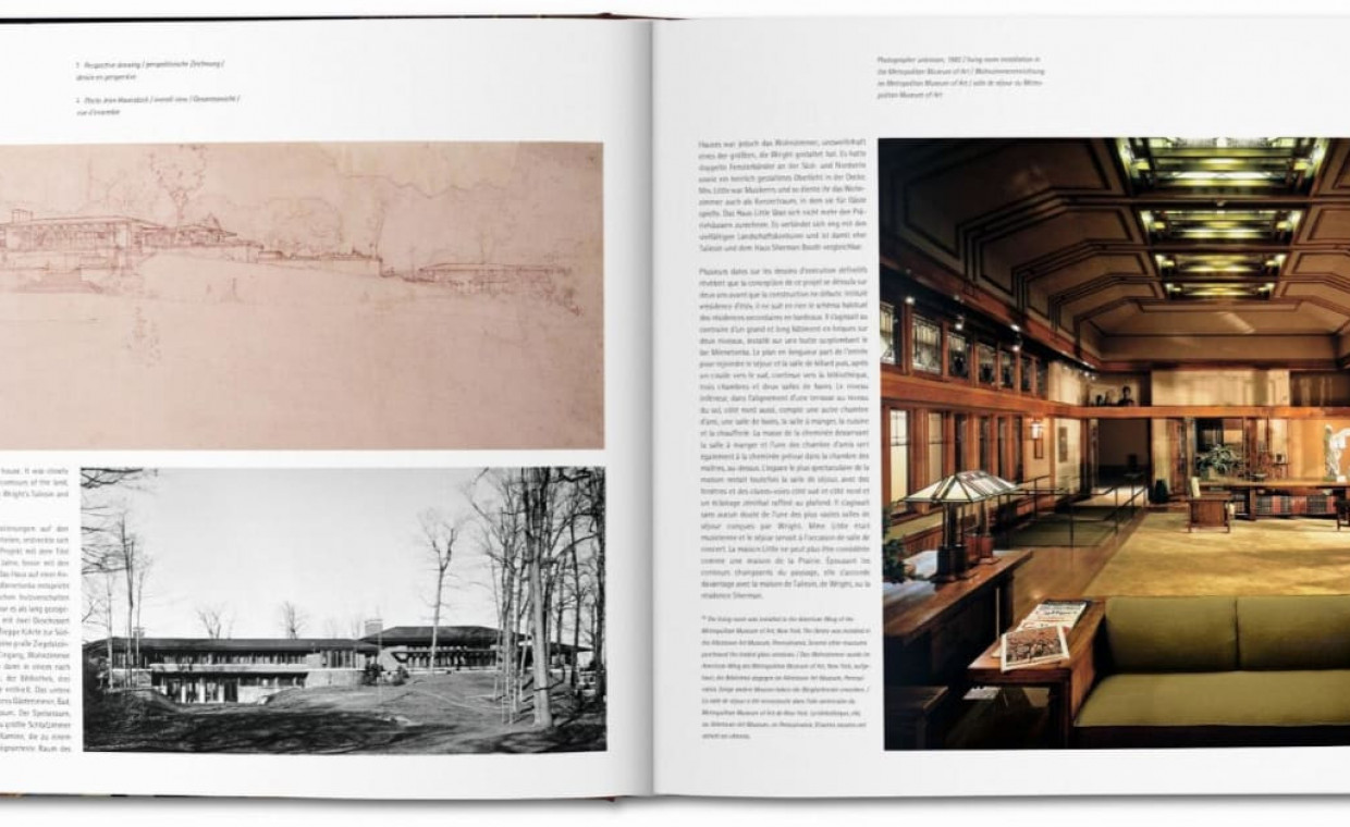 Holiday and travel items for rent, Frank Lloyd Wright. TASCHEN Book rent, Vilnius