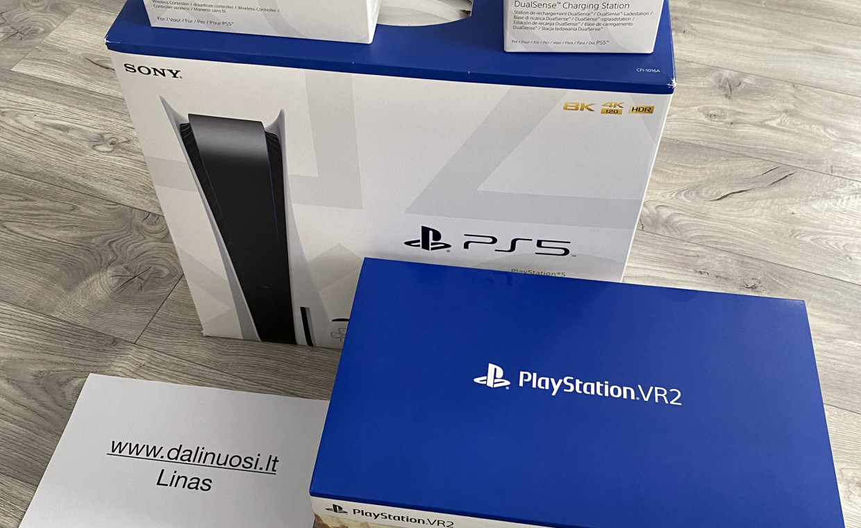 Gaming consoles for rent, PlayStation 5 console and PSVR2 for rent rent, Kaunas