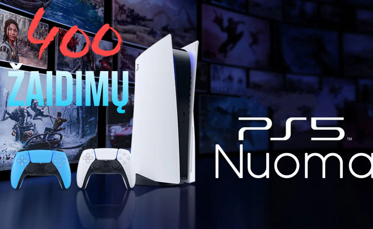 Gaming consoles for rent, Playstation 5 PS5 nuoma Vilniuje rent, Vilnius