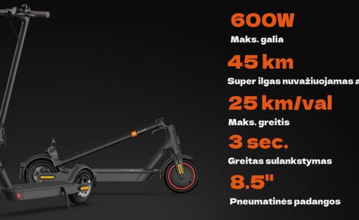 Scooters and bikes for rent, Xiaomi m365 Pro2 rent, Vilnius