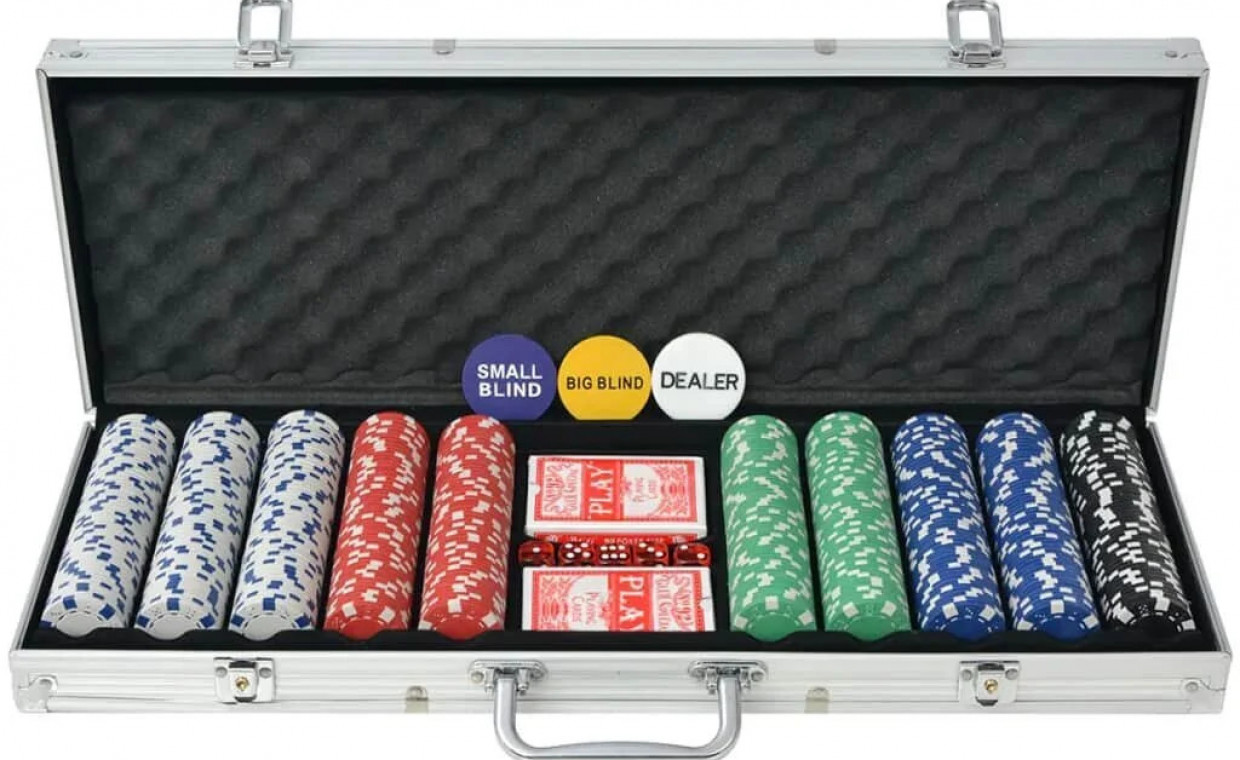 Laisvalaikio daiktų nuoma, Pokerio rinkinys lagaminėlyje 500 žetonų nuoma, Kaunas
