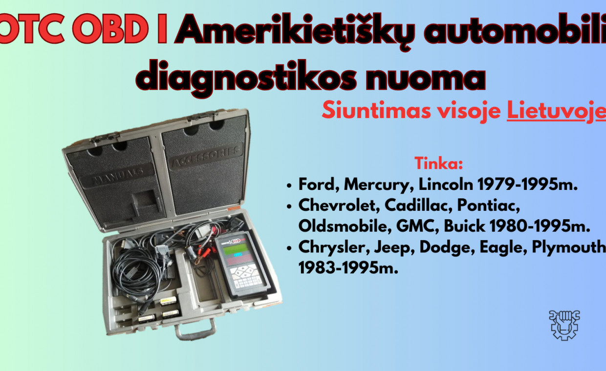 Car accessories for rent, OBD 1 USA Autodiagnostika iki 1995m rent, Vilnius