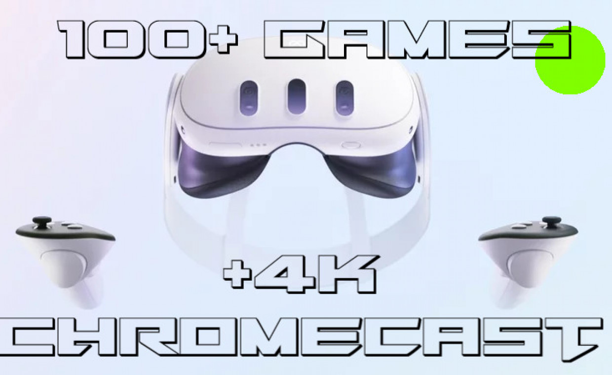 Gaming consoles for rent, Oculus Quest 3 VR glasses rent, Vilnius