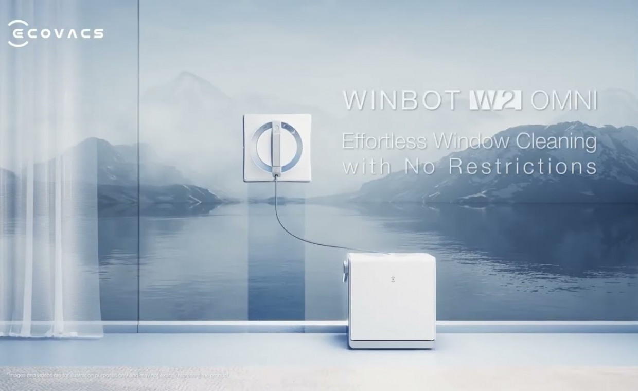 Window cleaning tools for rent, Langų valymo robotas ECOVACS WINBOT W2 O rent, Panevėžys