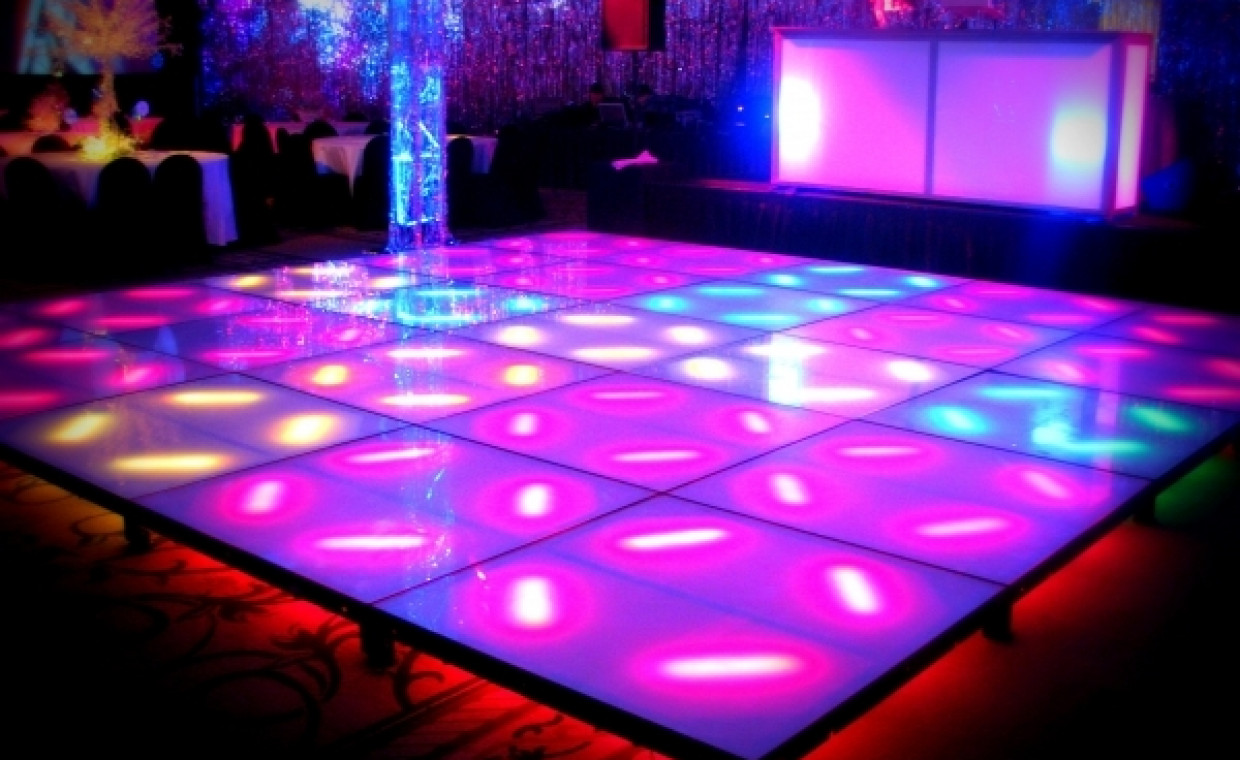 Event items rental, LED disco floor rent, Vilnius