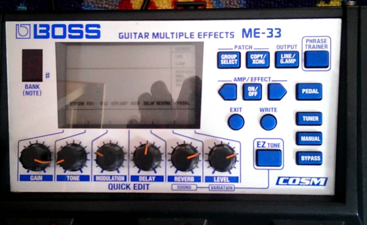 Audio equipment and instruments for rent, Gitarinis procesorius Boss me-33 rent, Vilnius