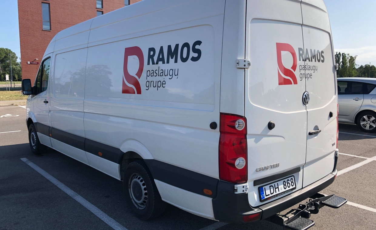 Vans and caravans for rent, Krovininis VW Crafter rent, Klaipėda
