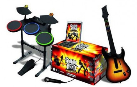Xbox 360 -Kinect-100žaidimų-Guitar her