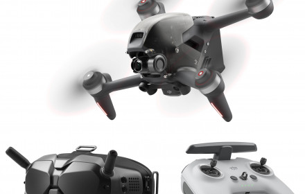 DJI FPV dronas su 3akumuliatoriais
