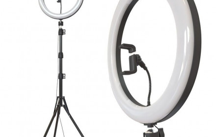 Žiedinė lempa su stovu/ LED Selfie lempa