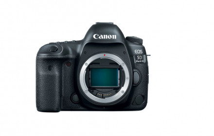 Canon 5D Mark IV DSLR with memory card