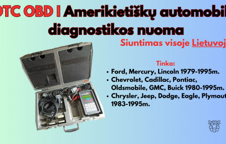 OBD 1 USA Autodiagnostika iki 1995m