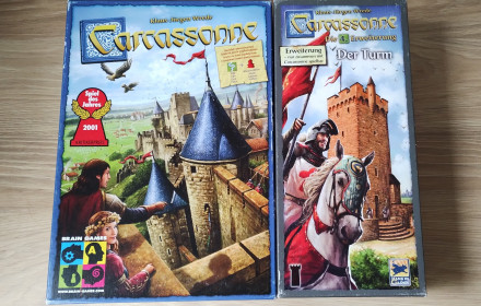Stalo žaidimas Carcassonne ir papildymai
